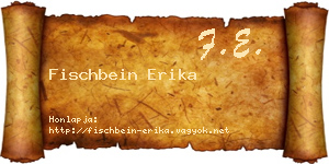 Fischbein Erika névjegykártya